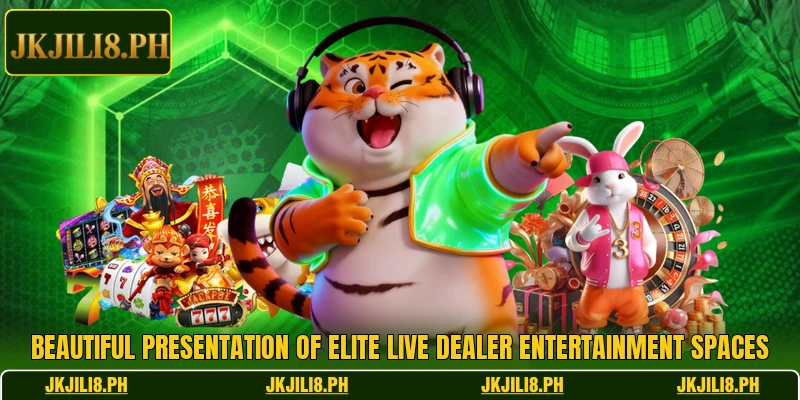 Beautiful presentation of elite live dealer entertainment spaces Beautiful presentation of elite live dealer entertainment spaces