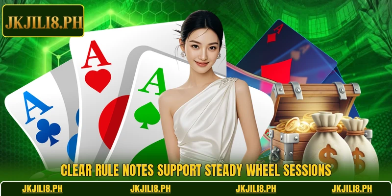 Clear rule notes support steady wheel sessions Clear rule notes support steady wheel sessions