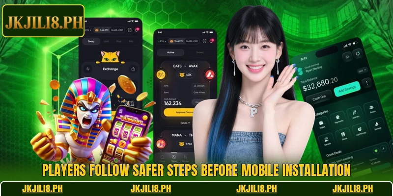 Players follow safer steps before mobile installation Players follow safer steps before mobile installation