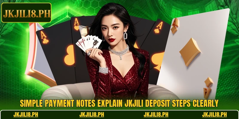 Simple payment notes explain JKJILI deposit steps clearly